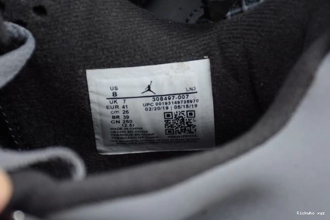 (2019) Air Retro Jordan 308497-007 4 Grey Cool 0706